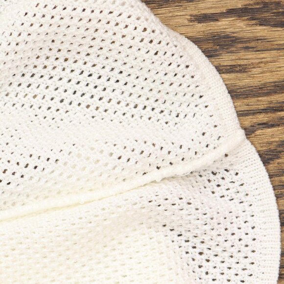 NWT Bentley Womens Unlined Vintage Mesh USA Made Shirt Top bntly M White - Picture 4 of 5